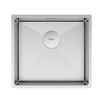 Мойка нерж. сталь NEXT 48 UNI, PM214844-BS, брашированная нерж.сталь, 480х440мм, Paulmark 1,2мм