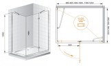 Универсальная боковая панель CEZARES VE-W-90-FIX-P-Cr