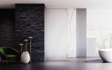 Душевая перегородка Veconi Korato KR-81R, 700x2000, хром, стекло дождь New