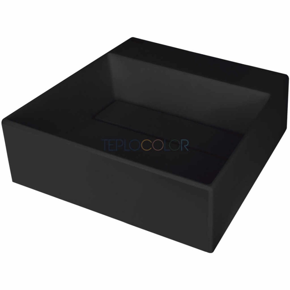 Гранитная раковина, на столешницу, с бортиком для смесителя - с прикрытием сливного отверстия