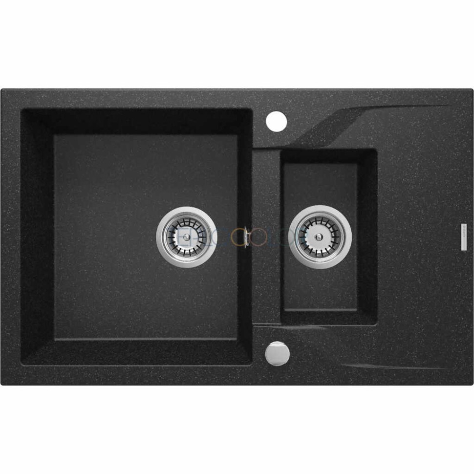 Гранитная мойка, 1.5-чаши с осушкой