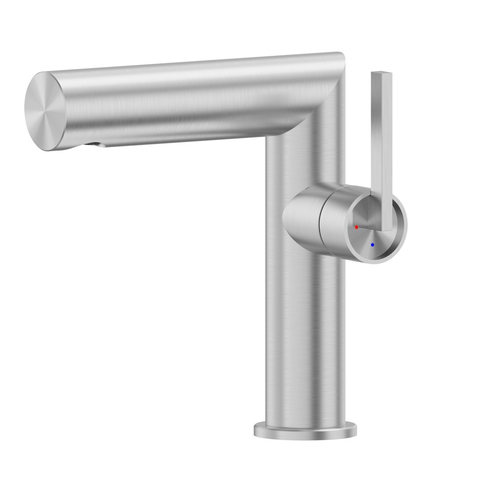 Смеситель ABBER Perfekte 316 AF8A10BST для раковины, брашированная сталь