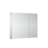 Зеркальный шкаф для ванной комнаты из алюминия SANCOS Evoke 800x700х136 мм с LED подсветкой арт. SC8080