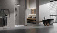 Душевая дверь Slim VDS-6SL140CL, 1400, хром, стекло прозрачное