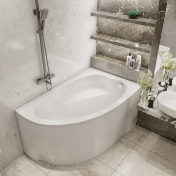 Комплект Акриловая ванна TIMO IVA1610R 160*100*70+Каркас + Слив-перелив+Фронтальная панель