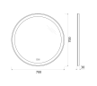 Зеркало BelBagno SPC-RNG-700-LED-TCH-WARM