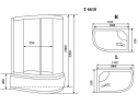 Timo Standart Т-6610 Silver R душевая кабина 110*85*220
