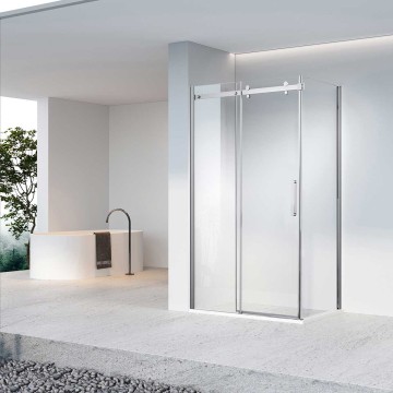 Душевой уголок Комо-Н (Como-N) VSR-4CN8014CL, 1400*800, хром, стекло прозрачное