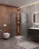 Душевой уголок CEZARES MOLVENO-A-2-100-P-Cr