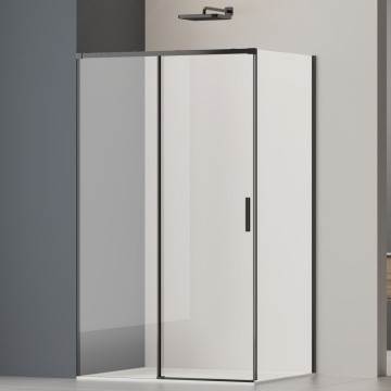 Душевой уголок Софт 2 (Soft 2) VSR-3SO28014CLB, 1400*800, черный, стекло прозрачное