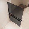 Душевая перегородка Walk-In VSW-1HR900CGB, 900*2000, черный, стекло тонированное
