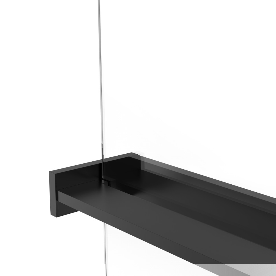 Душевая перегородка Walk-In VSW-1HR900CGB, 900*2000, черный, стекло тонированное