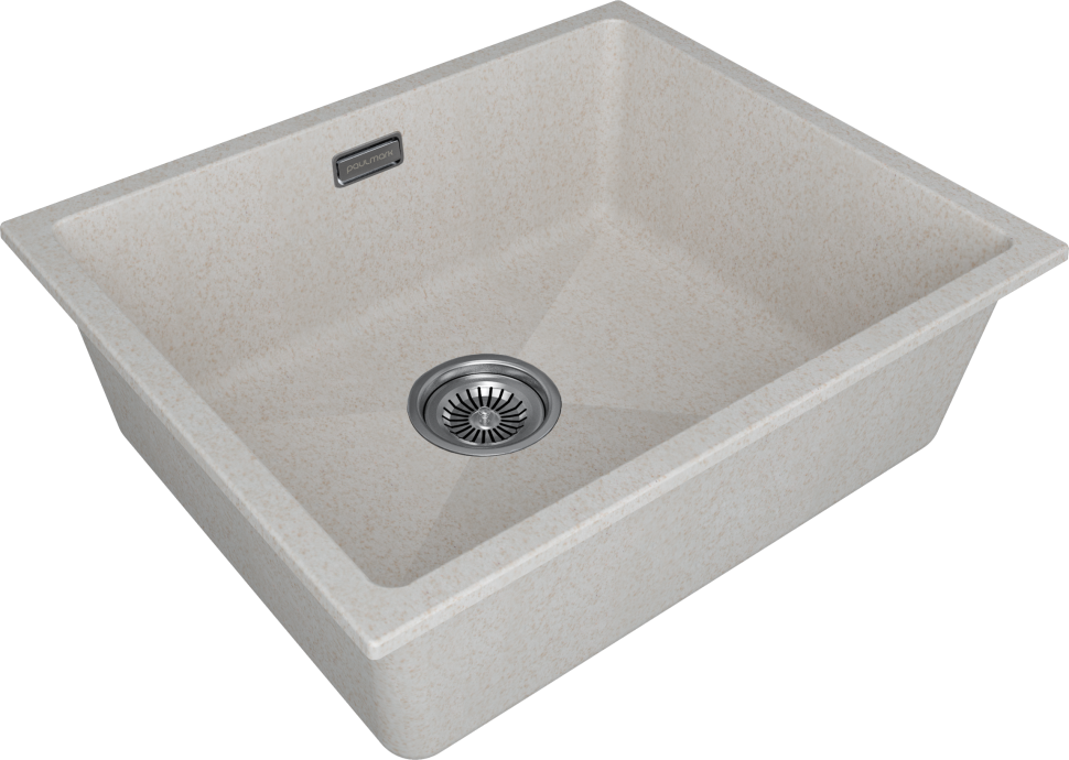 Мойка LUMI 55UNI, IT-GRANIT, LU55-BE, бежевый, 555х460, Paulmark