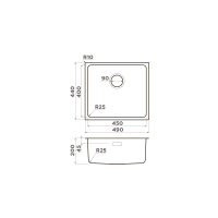 Кухонная мойка Omoikiri Tadzava 49-U/I-IN нерж. сталь/нержавеющая сталь