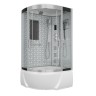 Душевая кабина Niagara Luxe NG-7712WR (80x120х215) высокий поддон(38см),дверь раздвижная,стенки серебро,4 места