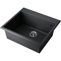 Кухонная мойка Omoikiri Tedori 57-BL Tetogranit/черный