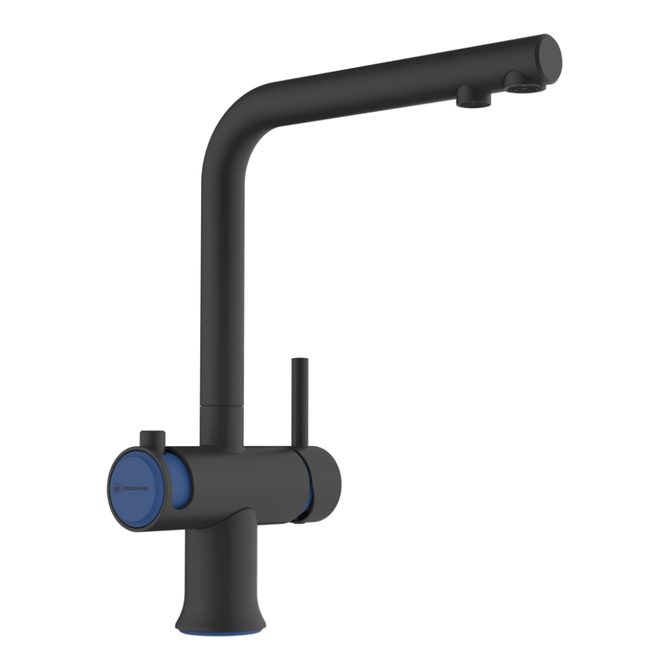 Смеситель для кухни Omoikiri Hotaru-GB-IB латунь/графит/indigo blue