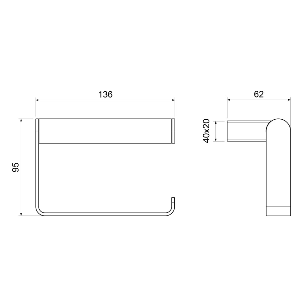 Бумагодержатель Timo Luiro 18542/18 черное золото