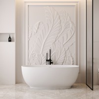 Ванна из искусственного камня ABBER Stein AS9641-1.4 белая матовая