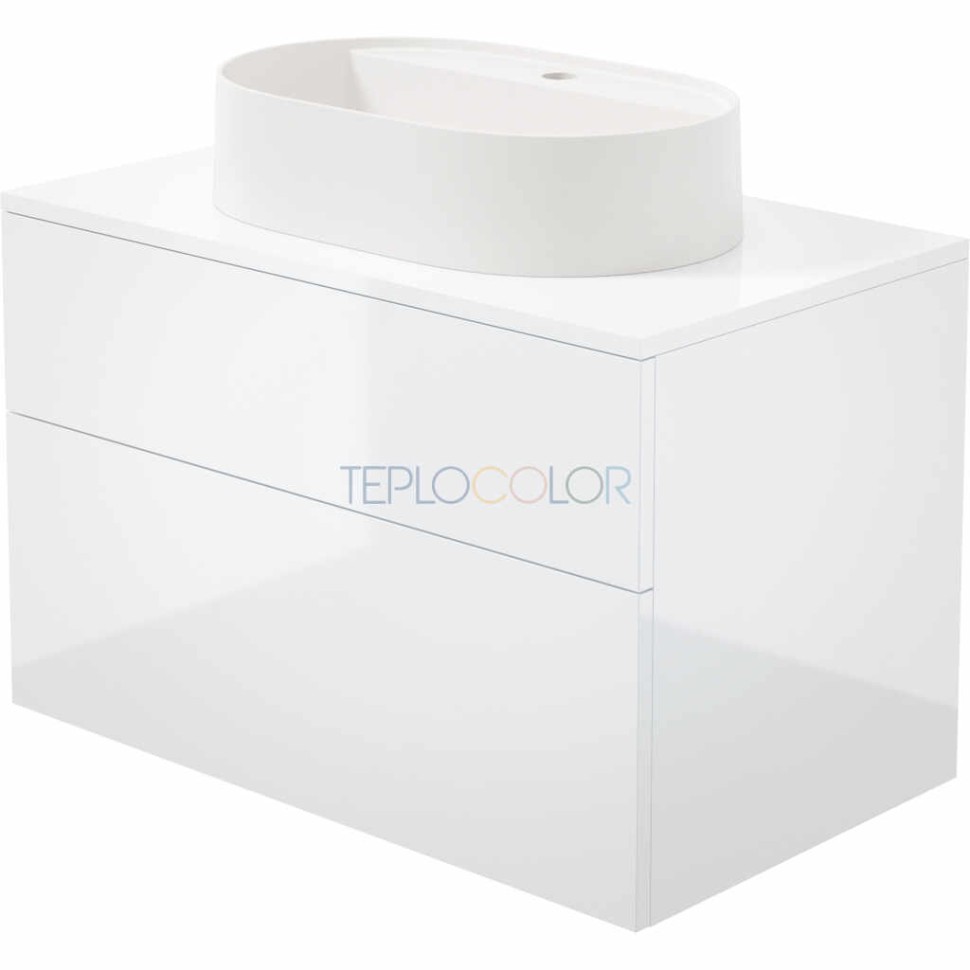 шкафчик для раковины, с гранитной раковиной - 55x35 cm