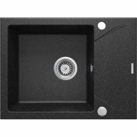 Гранитная мойка, 1-чаша с осушкой