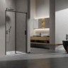 Душевая дверь Slim VDS-6SL140CLB, 1400, черный, стекло прозрачное