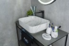 Раковина Gid Mnc190 54426 накладная под камень глянцевая 50x39x13
