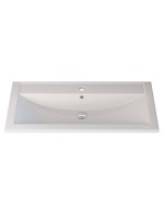 Раковина для ванной кварцевая Uperwood Foster Quartz 90х45,5х17,5 см, белая матовая, жасмин