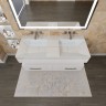 Раковина для ванной двойная Andrea Sozvezdie 120х48х15,5 см, прямоугольная, без отверстия под смеситель