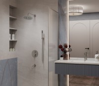 Душевой комплект Villa VSFW-1VL3BN встраиваемый, 3 режима, брашированный никель