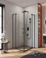 Душевой уголок CEZARES SLIDER-A-2-100/110-C-NERO