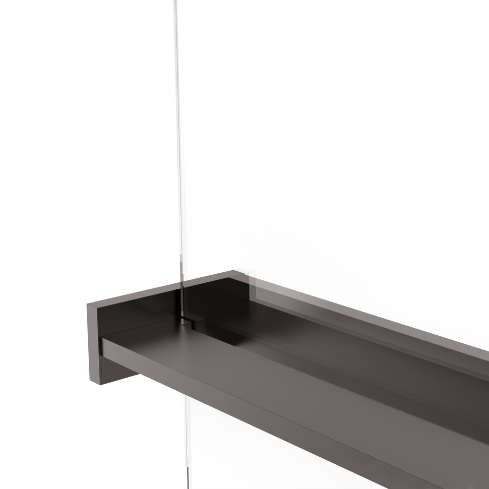 Душевая перегородка Walk-In VSW-1HR900CGGM, 900*2000, вороненая сталь, стекло тонированное