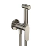 AQM6917BN Novara Готовый комплект гиг. душа (скрытый монтаж, латунная лейка), цвет никель шлифован.