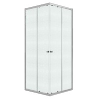 Душевое ограждение Niagara Eco NG-1008-14QMT (80х80х190) квадрат,раздвижное,хром,стекло матовое,1 место