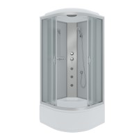 Душевая кабина Niagara Classic NG-2309-14G (100х100х215) высокий поддон(40см),стекло матовое,4 места