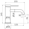 Смеситель для раковины GRB TIME 47510455, медь