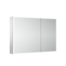 Зеркальный шкаф для ванной комнаты из алюминия SANCOS Evoke1000x700х136 мм с LED подсветкой, арт. SC80100