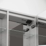 Зеркальный шкаф для ванной комнаты из алюминия SANCOS Evoke1000x700х136 мм с LED подсветкой, арт. SC80100