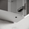Зеркальный шкаф для ванной комнаты из алюминия SANCOS Evoke1000x700х136 мм с LED подсветкой, арт. SC80100