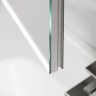 Зеркальный шкаф для ванной комнаты из алюминия SANCOS Evoke1000x700х136 мм с LED подсветкой, арт. SC80100