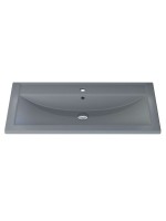 Раковина для ванной кварцевая Uperwood Foster Quartz 90х45,5х17,5 см, серая матовая, бетон