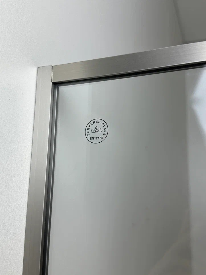 Timo Душевая дверь TDSS-130/13C-8R, раздвиж 1300*2000, проф никель + торцевое стекло TSS-1000/13C-8 1000*2000, проф никель