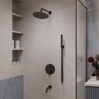 Душевой комплект Villa VSFW-1VL3MB встраиваемый, 3 режима, черный