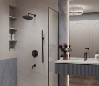 Душевой комплект Villa VSFW-1VL3MB встраиваемый, 3 режима, черный