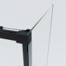 Душевой уголок Soft 2 VSR-3SO29011CLB, 1100*900, черный, стекло прозрачное