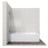 Шторка для ванны Ambassador Bath Screens 16041101 (70х140) хром,стекло прозрачное,распашная,1 место