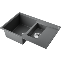 Кухонная мойка Omoikiri Daisen 78-2T-PL Tetogranit/платина