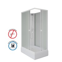 Душевая кабина Niagara Promo P100/80/26Q/MT/BK (100х80х200) 4 места