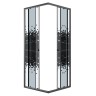 Душевое ограждение Niagara Eco NG-1008-14QBLACK (80х80х190) квадрат,раздвижное,черный,стекло мозаика,1 место