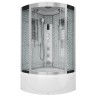 Душевая кабина Niagara Luxe NG-7790W (90x90х215) высокий поддон(45см),дверь раздвижная,стенки серебро,4 места